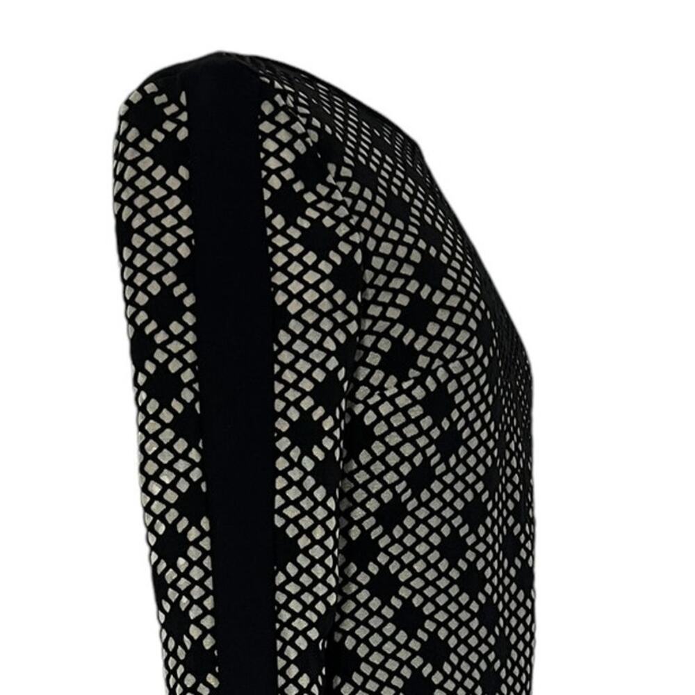 VINCE CAMUTO Long Sleeve Diamond Pattern Midi Dress SZ 10 - Picture 11 of 11